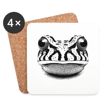 Frog - Coasters (set of 4) - white - Front