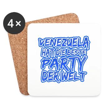Venezuela Venezuela - Untersetzer (4er-Set) - Weiß - Vorne