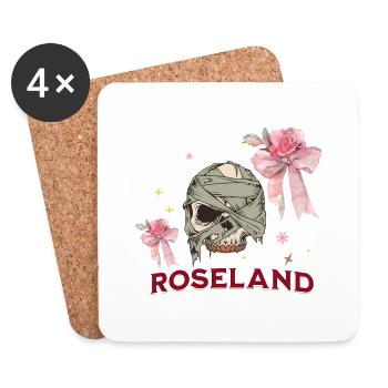Roseland - Coasters (set of 4) - white - Front