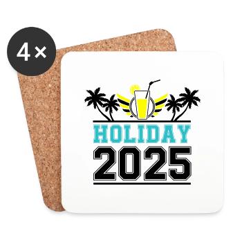 Holiday 2025 - Untersetzer (4er-Set) - Weiß - Vorne