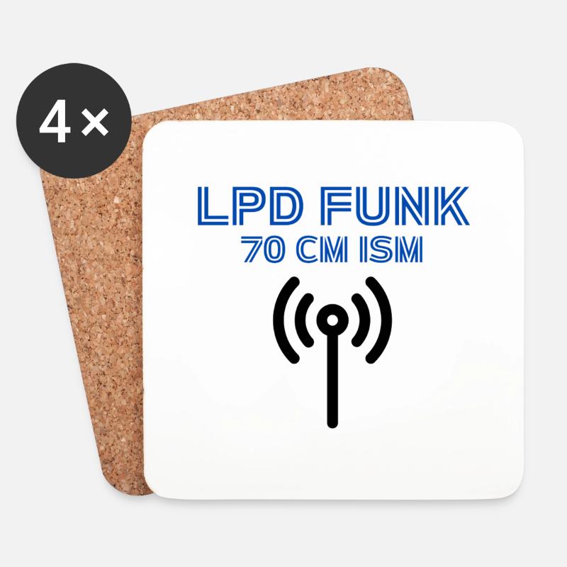 LPD RADIO Operator - Coasters (set of 4) - white