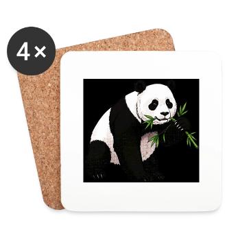 Panda - Untersetzer (4er-Set) - Weiß - Vorne
