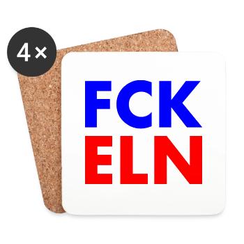Fck eln - Dessous de verre (lot de 4) - blanc - Devant