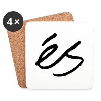 As - Untersetzer (4er-Set) - Weiß - Vorne