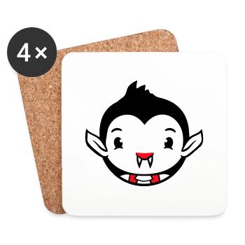 Canard Vampire Halloween Costume Bloodsucker Monster - Dessous de verre (lot de 4) - blanc - Devant