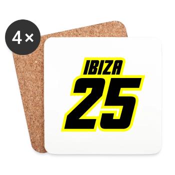 Maillot Ibiza 2025 - Dessous de verre (lot de 4) - blanc - Devant