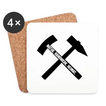 Erzgebirge Handwerk - Untersetzer (4er-Set) - Weiß - Vorne