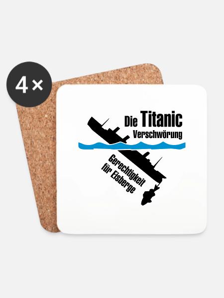 Titanic - Untersetzer (4er-Set) - Weiß