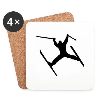 Trickski - Dessous de verre (lot de 4) - blanc - Devant