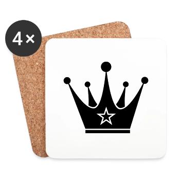 crown - Dessous de verre (lot de 4) - blanc - Devant
