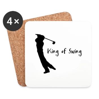 Golf - Dessous de verre (lot de 4) - blanc - Devant