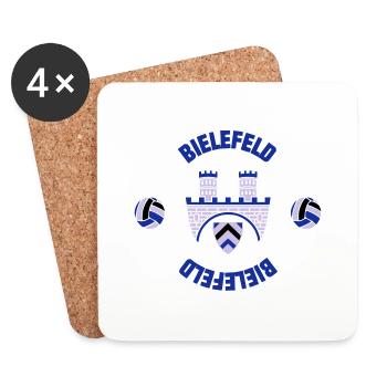 Bielefeld (ID: 001013) - Untersetzer (4er-Set) - Weiß - Vorne