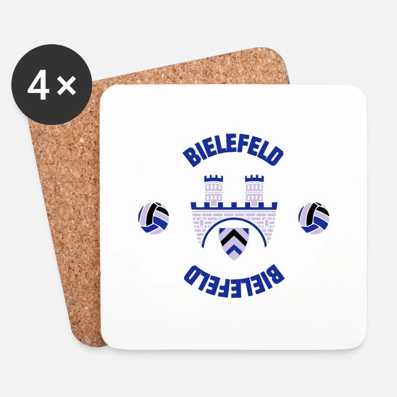 Bielefeld (ID: 001013) - Untersetzer (4er-Set) - Weiß