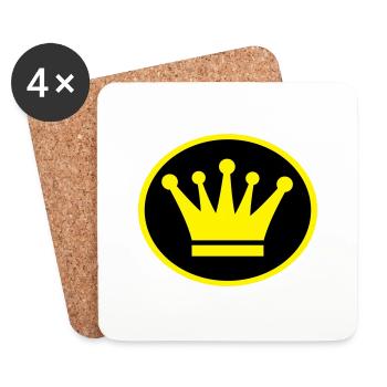 crown - Coasters (set of 4) - white - Front