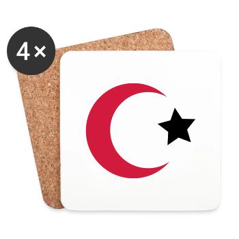 türkei - Untersetzer (4er-Set) - Weiß - Vorne