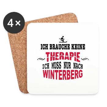 THERAPIE Winterberg - Untersetzer (4er-Set) - Weiß - Vorne