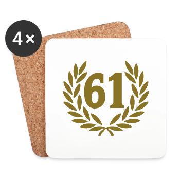 61_corona_premio_2 - Coasters (set of 4) - white - Front