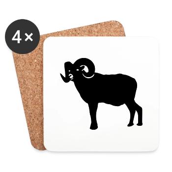 sheep17 - Untersetzer (4er-Set) - Weiß - Vorne