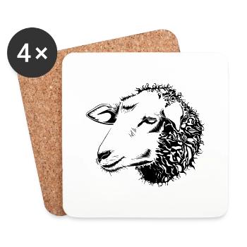 sheep37 - Untersetzer (4er-Set) - Weiß - Vorne