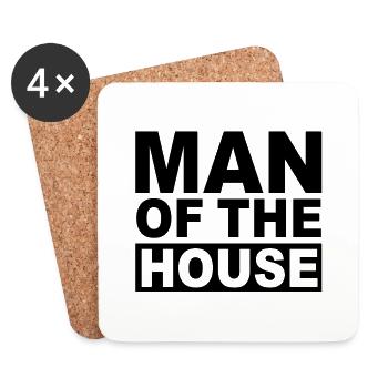 HOMME DE LA MAISON - Dessous de verre (lot de 4) - blanc - Devant