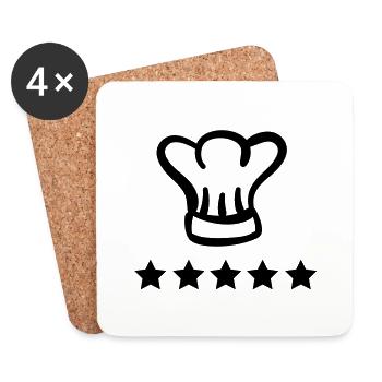 chefkoch - Untersetzer (4er-Set) - Weiß - Vorne