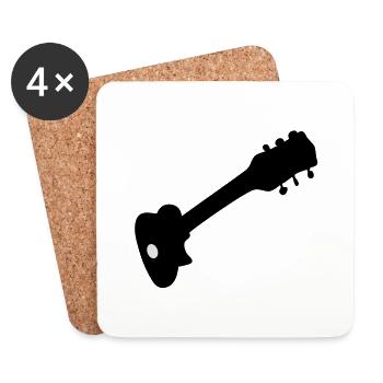 guitar - Coasters (set of 4) - white - Front