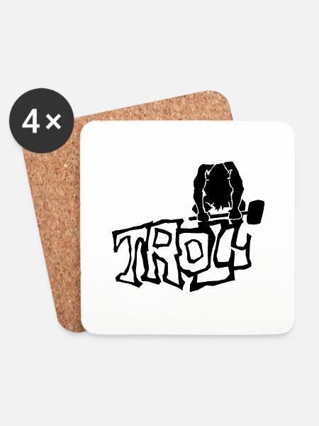 Troll - Untersetzer (4er-Set) - Weiß