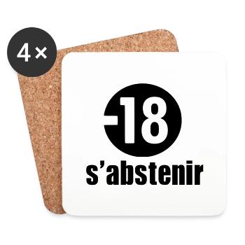 18 - Coasters (set of 4) - white - Front