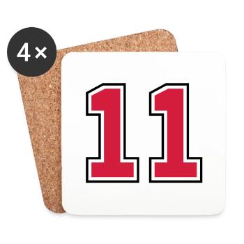 11__f2 - Untersetzer (4er-Set) - Weiß - Vorne