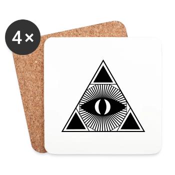Eye - Coasters (set of 4) - white - Front