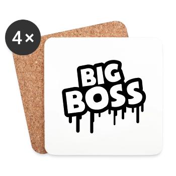 big_boss_u1 - Untersetzer (4er-Set) - Weiß - Vorne