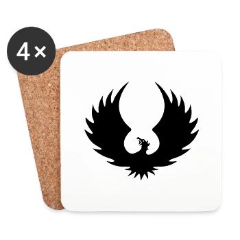 Phoenix 2 - Coasters (set of 4) - white - Front