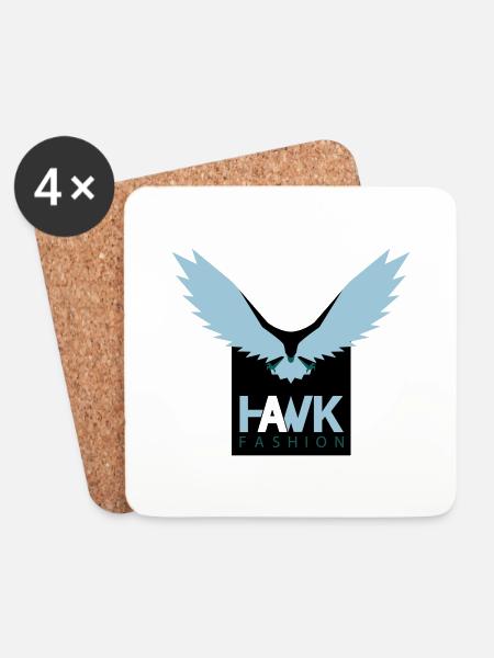 HAWK - Coasters (set of 4) - white