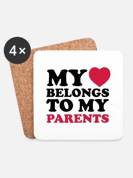 MHBTM parents - Coasters (set of 4) - white