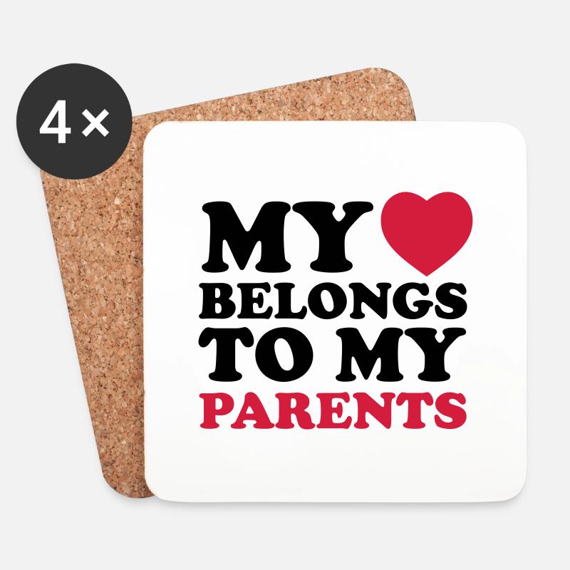 MHBTM parents - Coasters (set of 4) - white