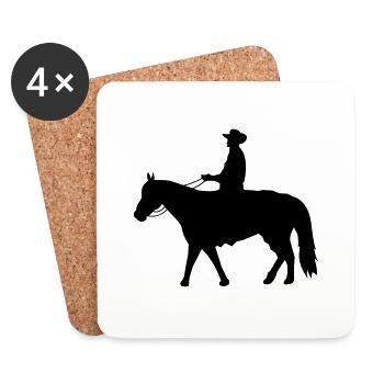 cowboy1 - Coasters (set of 4) - white - Front