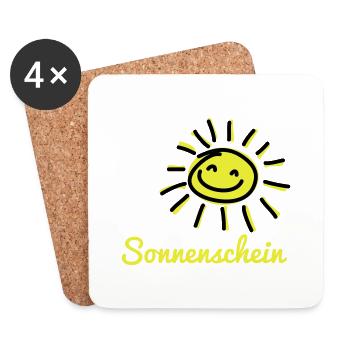 Sonnenschein - Untersetzer (4er-Set) - Weiß - Vorne