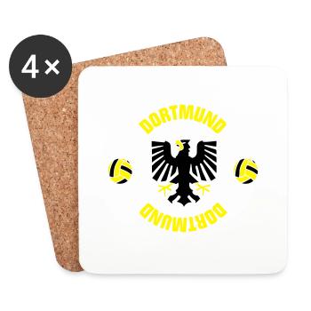 Dortmund (ID: 001013) - Untersetzer (4er-Set) - Weiß - Vorne