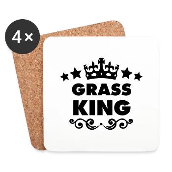 grass king 2015 - Coasters (set of 4) - white - Front
