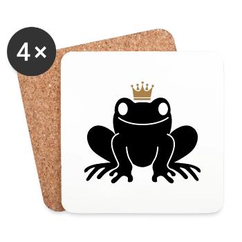 frog Prince - Coasters (set of 4) - white - Front
