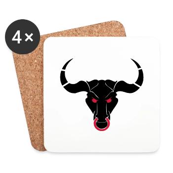 taurus_02 - Coasters (set of 4) - white - Front