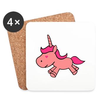 unicorn_in_love - Coasters (set of 4) - white - Front