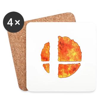 Smash Ball bros - Coasters (set of 4) - white - Front