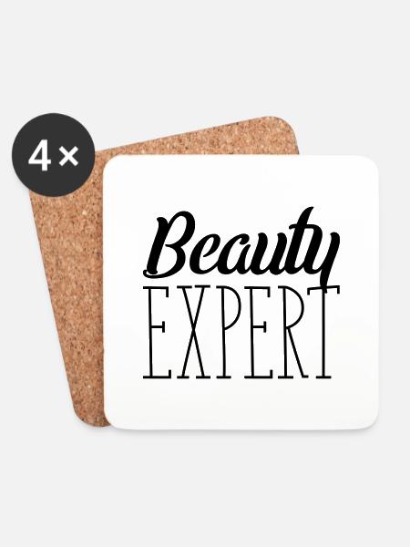 beauty expert - Untersetzer (4er-Set) - Weiß