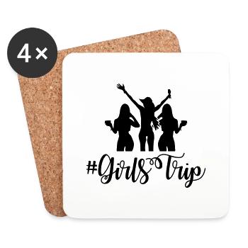girls trip - Untersetzer (4er-Set) - Weiß - Vorne