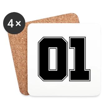 01 design - Untersetzer (4er-Set) - Weiß - Vorne