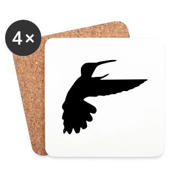kolibri vogel - Untersetzer (4er-Set) - Weiß - Vorne
