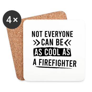 Firefighter - Untersetzer (4er-Set) - Weiß - Vorne