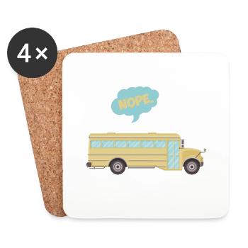 ROSA PARKS NAH VINTAGE geschenkidee - Untersetzer (4er-Set) - Weiß - Vorne