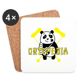Orthopédie Panda - Dessous de verre (lot de 4) - blanc - Devant